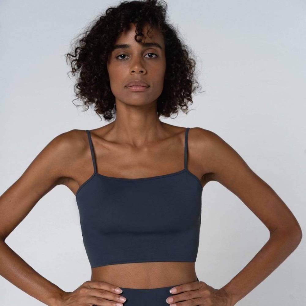 Yoga Crop Top - Titanium Size XS